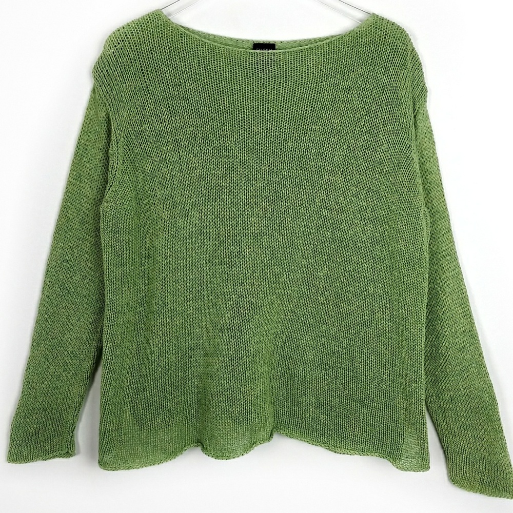 Eileen Fisher knitted sweater linen blend